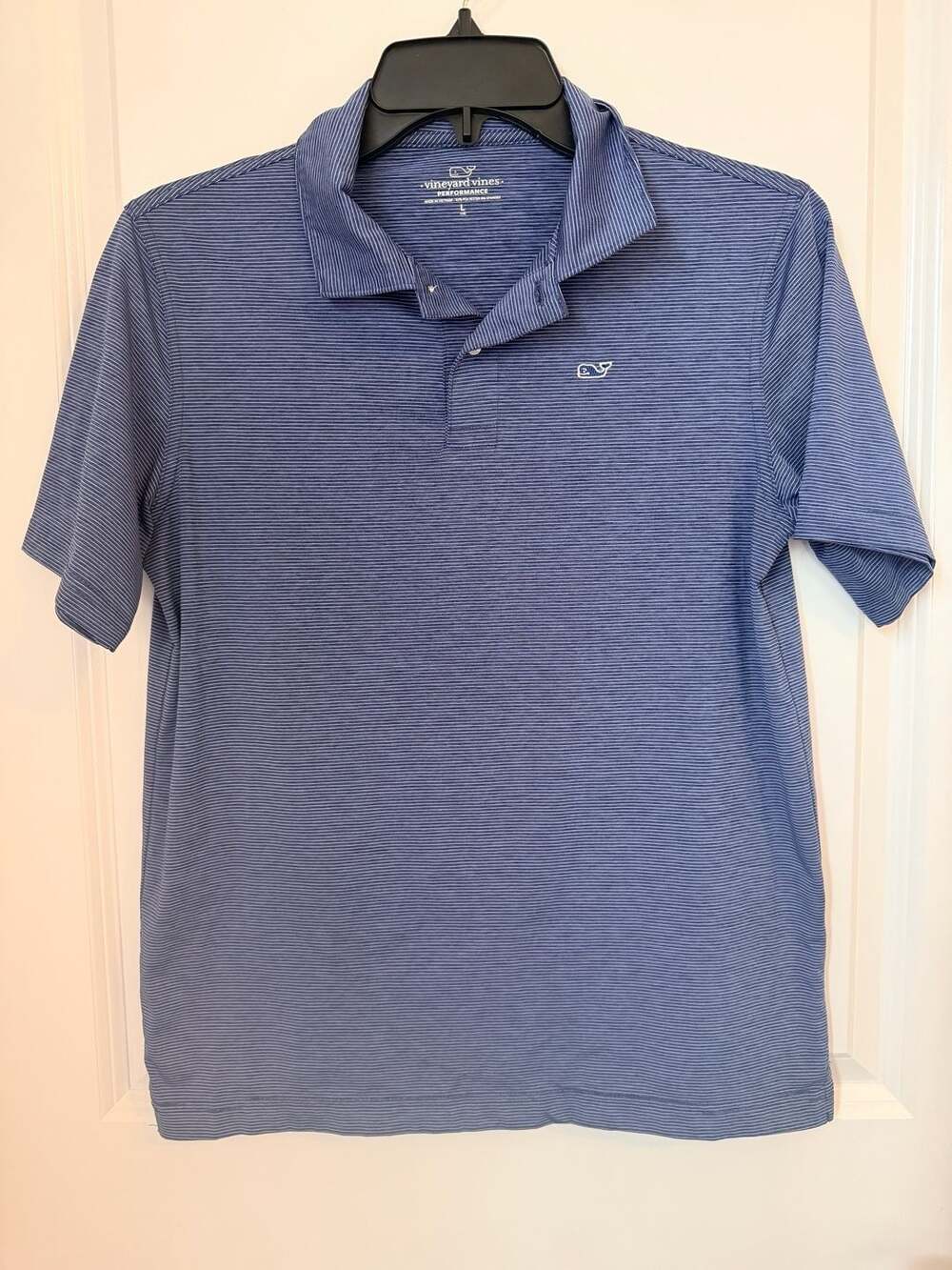 Vineyard Vines Boys Performance St. Jean Stripe Sankaty Polo Lrg